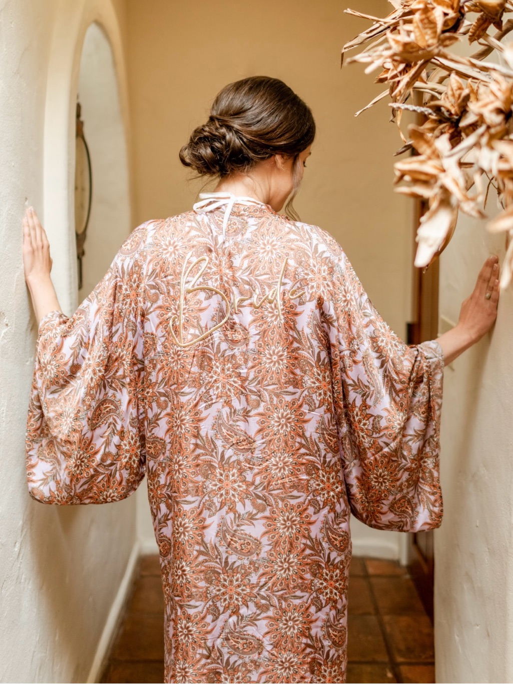 Limited Edition Rue De Seine Silk Bride Paisley Robe Kimono Os — image 6 of 7